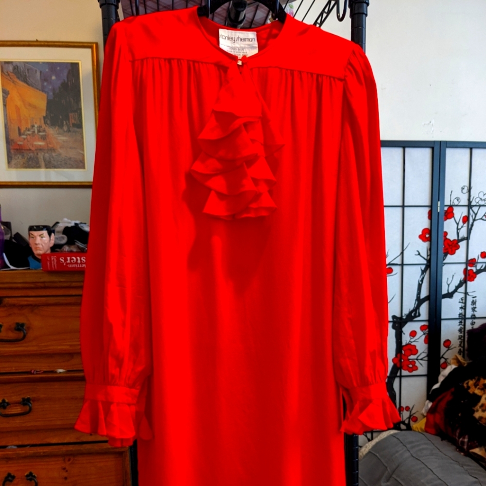Stanley Sherman Red Dress, size 12,